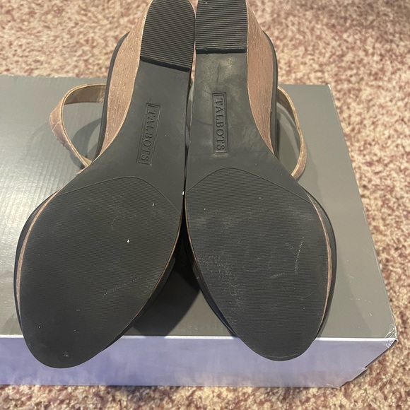 Talbots size 7 wedges brown - Picture 4 of 7